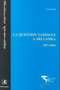 La question tamoule à Sri Lanka, 1977-1994