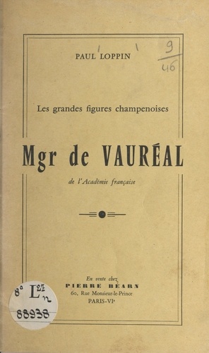 Mgr de Vauréal de l'Académie française