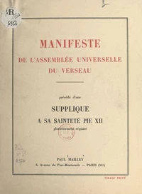 Manifeste de l'Assemblée universelle du Verseau