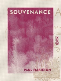 Paul Mariéton - Souvenance - Poésies.