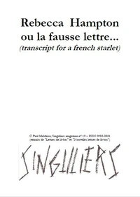 Rebecca Hampton ou la fausse lettre