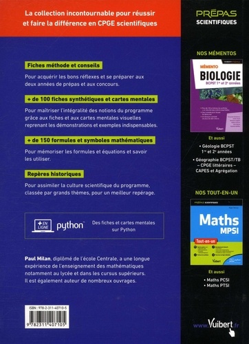 Maths CPGE scientifiques et CAPES. Mémento