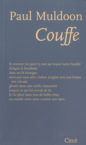 Paul Muldoon - Couffe - Edition bilingue français-anglais.