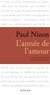 Paul Nizon - L'année de l'amour.