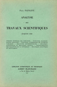 Analyse des travaux scientifiques jusqu'en 1900