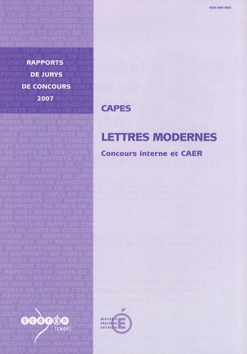 Paul Raucy - CAPES Lettres modernes - Concours interne et CAER.