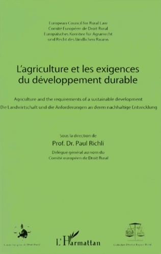 L'agriculture et les exigences du développement durable