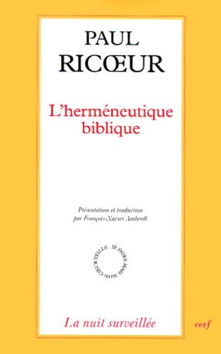 Paul Ricoeur - L'Hermeneutique Biblique.