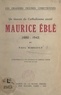 Paul Rimbault et Pierre Marie Gerlier - Un témoin du catholicisme social : Maurice Eblé, 1880-1942.