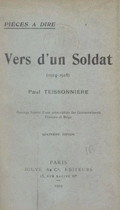 Vers d'un soldat (1914-1918)