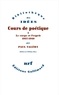 Paul Valéry - Cours de poétique - Tome 1, Le corps et l'esprit 1937-1940.