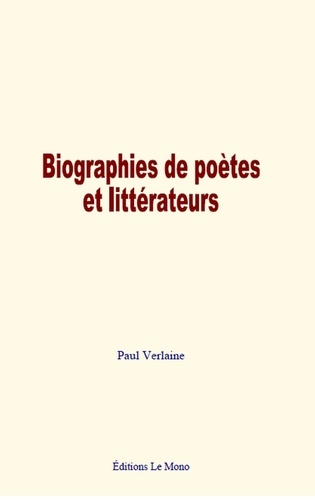 Biographies de poètes et littérateurs