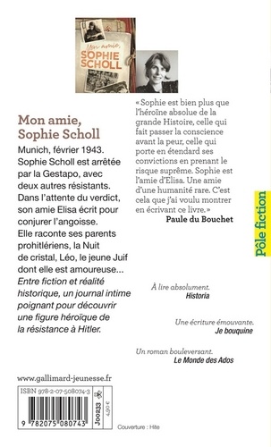 Mon amie, Sophie Scholl