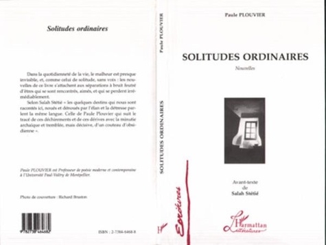 Paule Plouvier - Solitudes Ordinaires - Nouvelles.