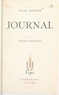 Paule Régnier et Jacques Madaule - Journal.