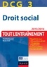 Paulette Bauvert et Nicole Siret - DCG 3 - Droit social 2013/2014 - 6e édition - Tout l'Entraînement.
