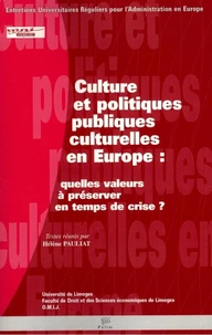Culture et politiques publiques culturelles en Europe