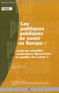 Les politiques publiques de santé en Europe