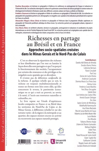 Richesses en partage au Brésil et en France - Bibliographie - Presses  universitaires du Septentrion