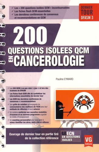 Pauline Eymard - 200 questions isolées QCM en cancérologie.