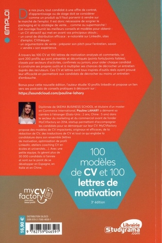 100 modèles de CV et 100 lettres de motivation 3e édition