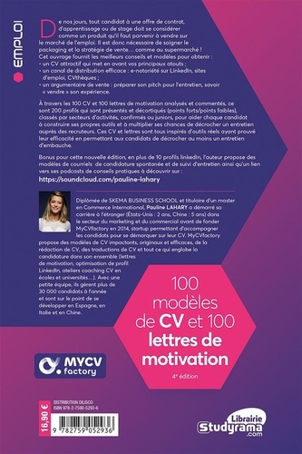 100 modèles de CV et 100 lettres de motivation 4e édition