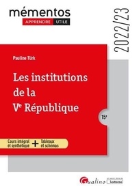 Pauline Türk - Les institutions de la Ve République.