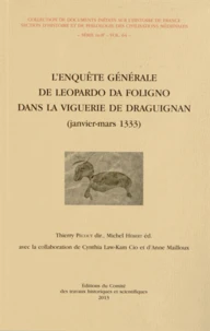 L'enquête générale de Leopardo da Foligno dans la viguerie de Draguignan (janvier-mars 1333)