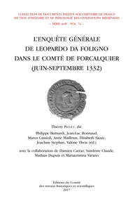 L'enquête générale de Leopardo da Foligno dans le comté de Forcalquier (juin-septembre 1332)