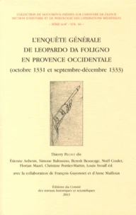 L'enquête générale de Leopardo da Foligno en Provence occidentale (octobre 1331 et septembre-décembre 1333)