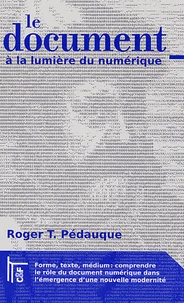 Le document à la lumière du numérique