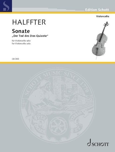 Pedro Halffter - Sonate - Für Violoncello solo. cello. Edition séparée.