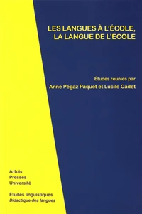 Les langues à l'école, la langue de l'école
