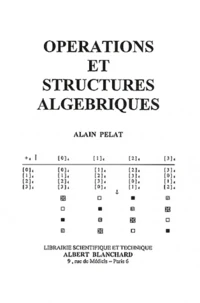 Opérations et structures algébriques
