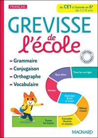 Grevisse de l'école du CE1 à l'entrée en 6e