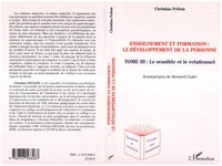 Enseignement et formation : développement de la personne.