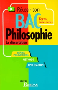 Philosophie Terminales Toutes Series. La Dissertation