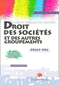 Droit Des Societes Et Des Autres Groupements Descf-Dec. 4eme Edition