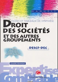 Droit Des Societes Et Des Autres Groupements Descf-Dec. Fiches Et Tableaux De Synthese, 5eme Edition