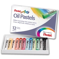 Boite 12 pastels 8mm huile scolaire