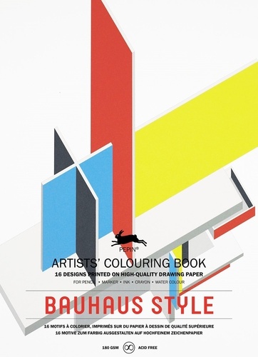  Pepin Press - Bauhaus style - 16 motifs à colorier.