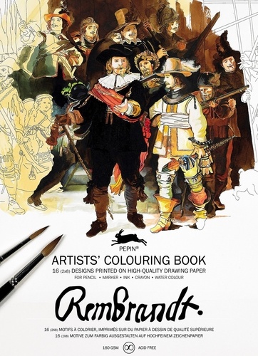  Pepin Press - Rembrandt - 16 motifs à colorier.