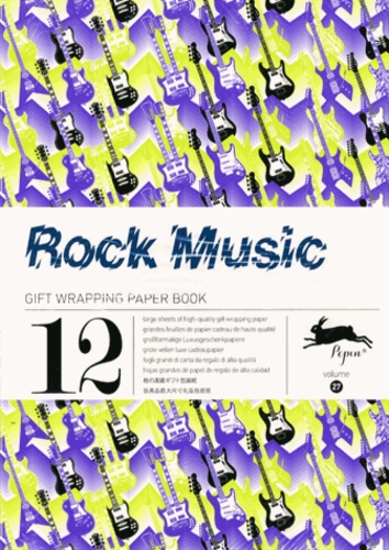 Pepin Van Roojen - 12 gift wrapping paper book Rock' Music - Volume 27.