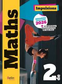 Manuel Impulsions Maths 2de - édition 2026
