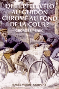 Quel petit vélo au guidon chromé au fond de la cour ?