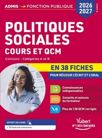 Concours Politiques sociales cours et QCM Catégorie A et B