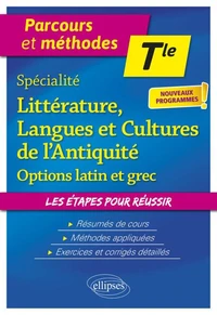 Spécialité littérature, langues et cultures de l'Antiquité Tle