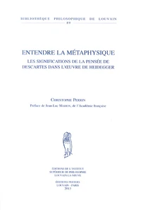 Entendre la métaphysique
