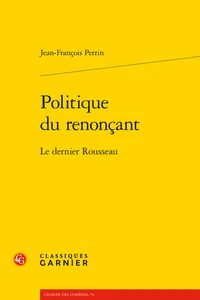 Politique du renonçant