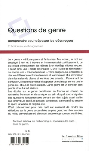 Questions de genre. Comprendre pour dépasser les idées reçues 2e édition revue et augmentée